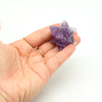 Dodekaeder Merkaba aus Amethyst