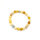 Armband Honigopal Kugeln 8 mm mit Edelstahl Kugel