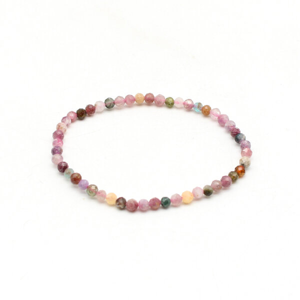 Armband Turmalin mix 4 mm  facettiert