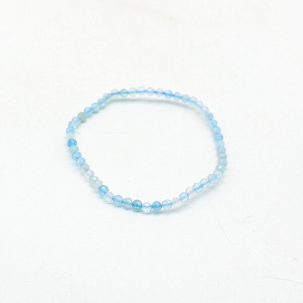Armband Aquamarin 3 mm facettiert