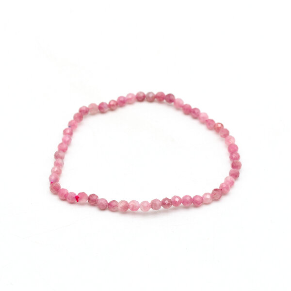 Armband Turmalin pink 4 mm facettiert