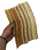 Platten Aragonit, 1 Seite poliert, div. Größen und Formen